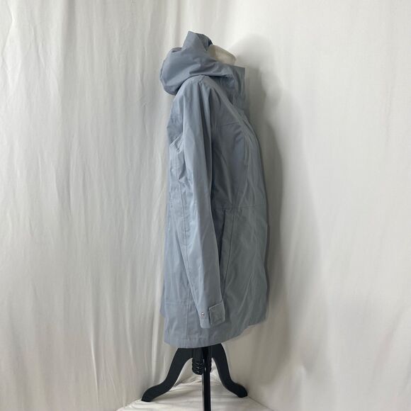 Women’s Large Windbreaker Jacket North Face Dryvent Grey Full Zip Long Sleeve - Picture 6 of 16